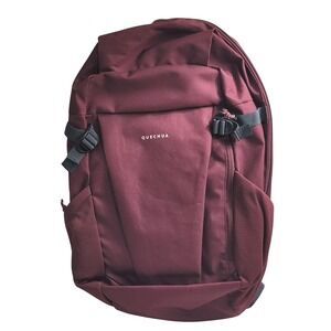 Quechua NH100 20L Backpack Unisex Burgundy Hiking Daypack Padded